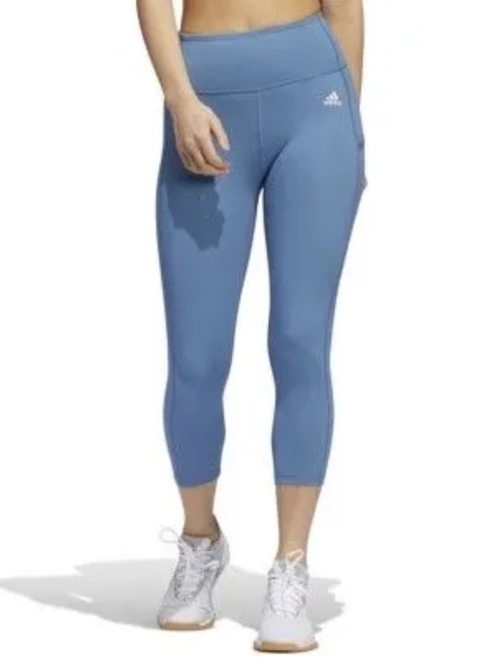 NWT Adidas Pocket 7/8 Leggings Blue